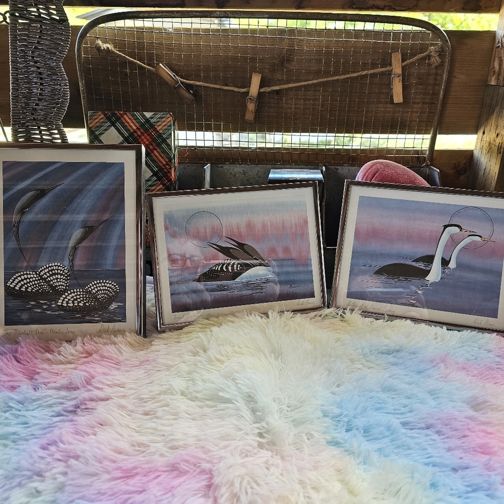 Vintage Rick Beaver Signed Indigenous Art Prints